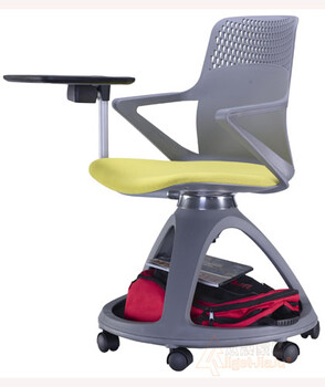 培训椅学习写字板椅批发进口360度旋转会议椅
